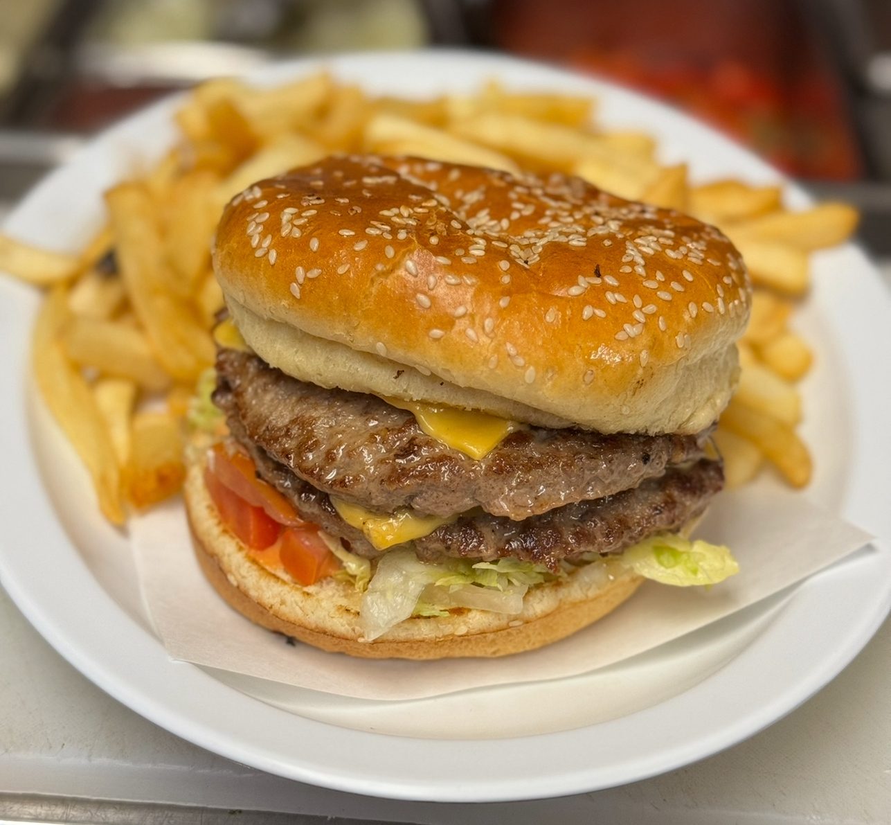Double Cheese Burger.